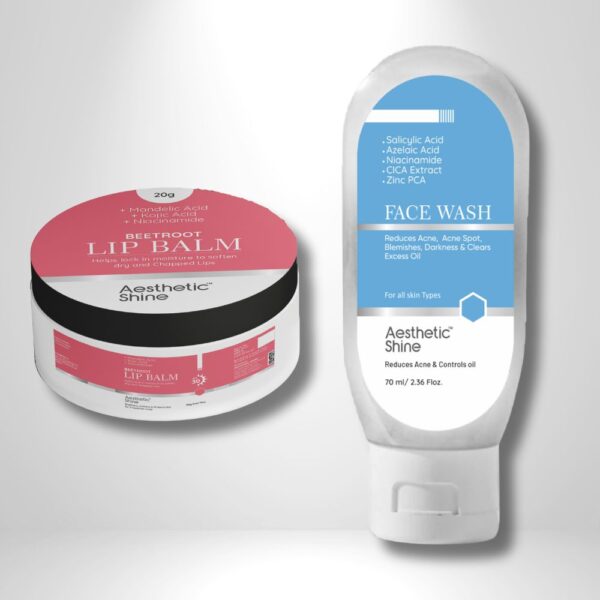 Lip Balm + Acne Face Wash Combo