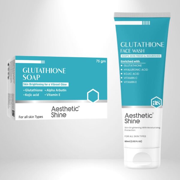 Glutathione Soap + Face Wash Combo