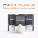 Turmeric Kojic Acid Skin Brightening Bar Pack of 3