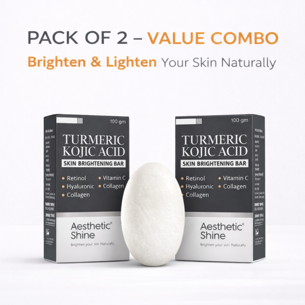 Turmeric Kojic Acid Skin Brightening Bar Pack of 2