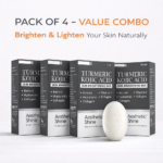 Turmeric Kojic Acid Skin Brightening Bar Pack of 4