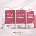DETAN SOAP – Saffron & Sandalwood Pack of 3