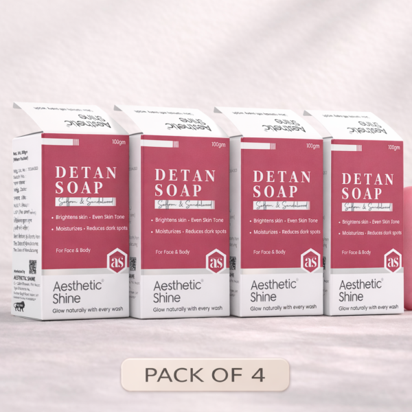DETAN SOAP – Saffron & Sandalwood Pack of 4